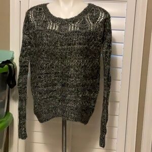 Charlotte Russe Gray Crew Neck Sweater Cozy Knit